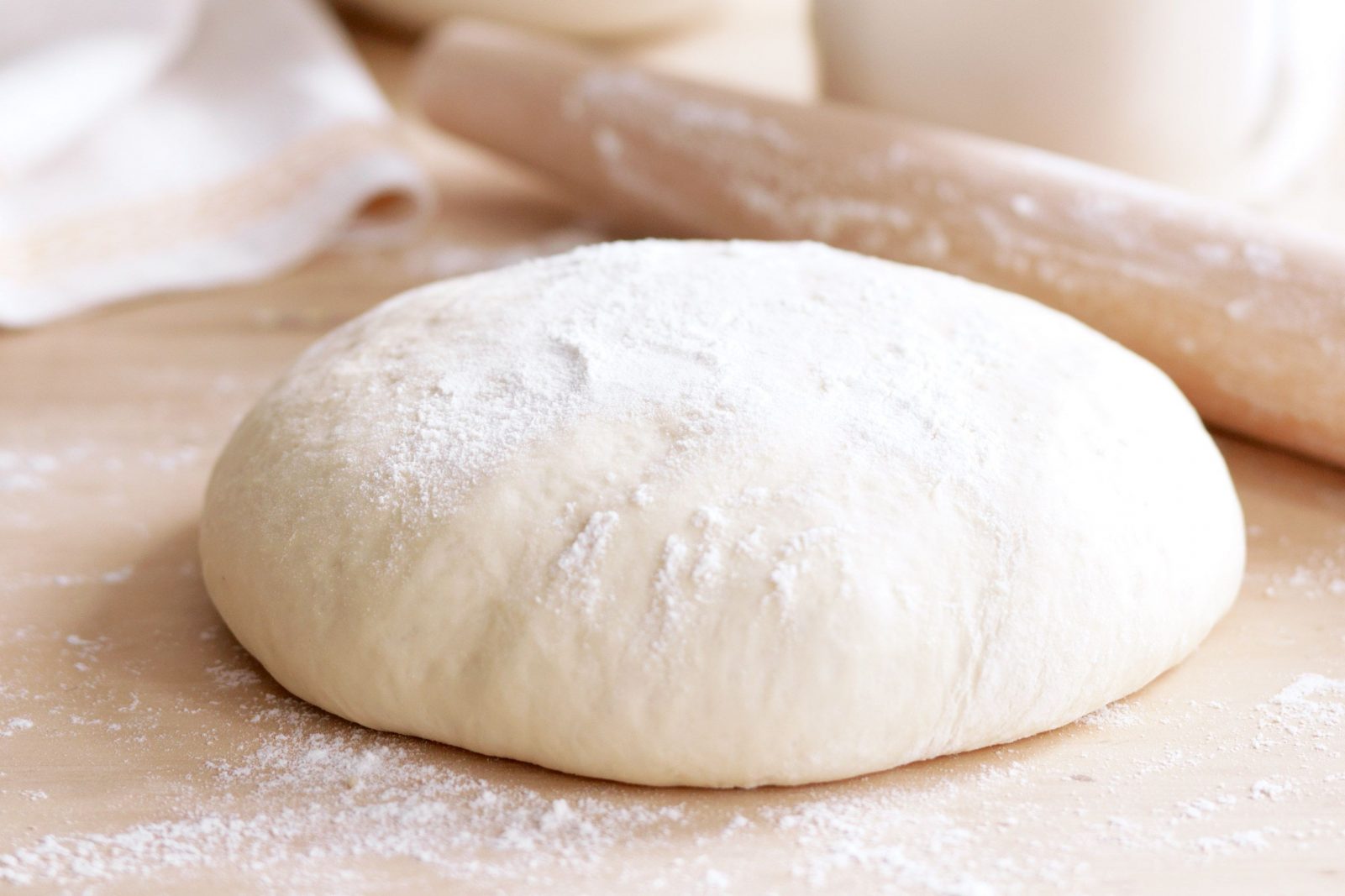 Homemade pizza dough