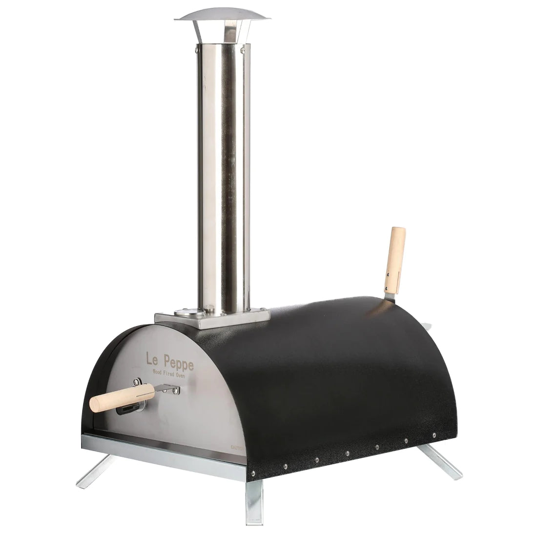 Le Peppe Portable Wood-Fired Pizza Oven Black