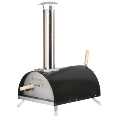 Le Peppe Portable Wood-Fired Pizza Oven Black