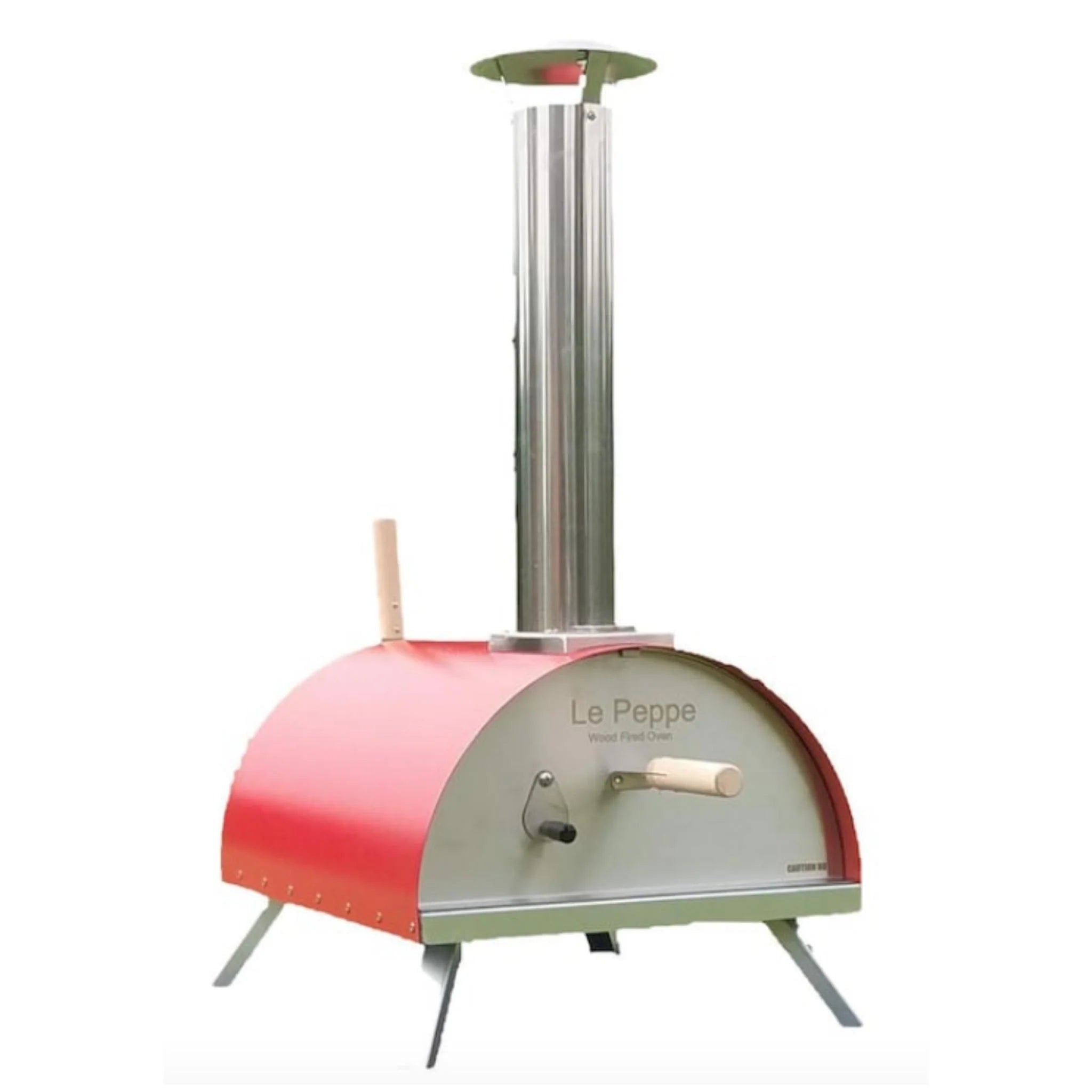 Le Peppe Portable Wood-Fired Pizza Oven Red