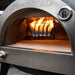 L'ARGILLA Gas Powered Oven close up with flame